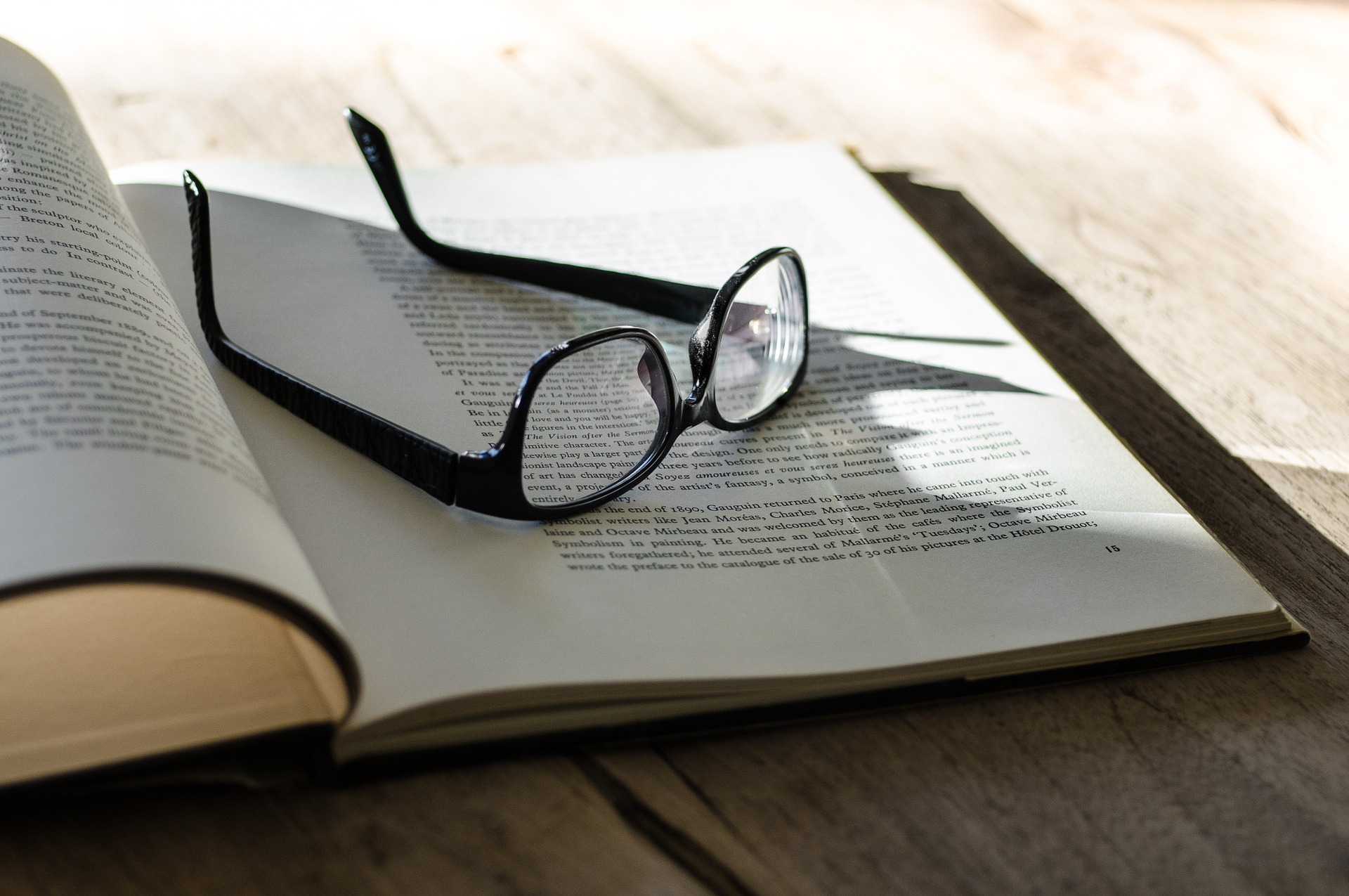 Books and glasses