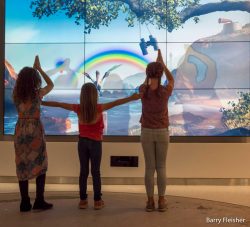 Interactive wall at the new children's hospital