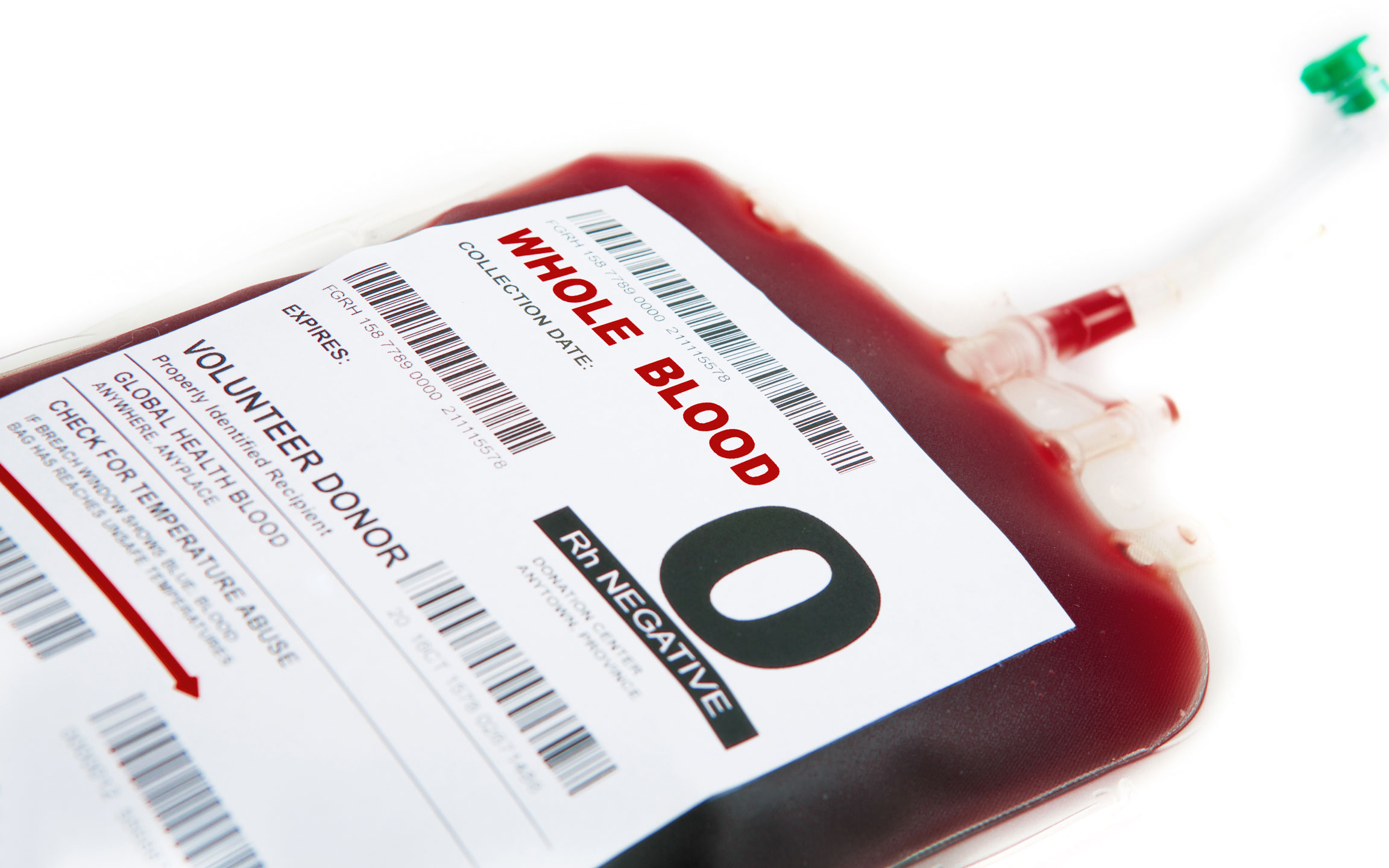 o negative blood type receive