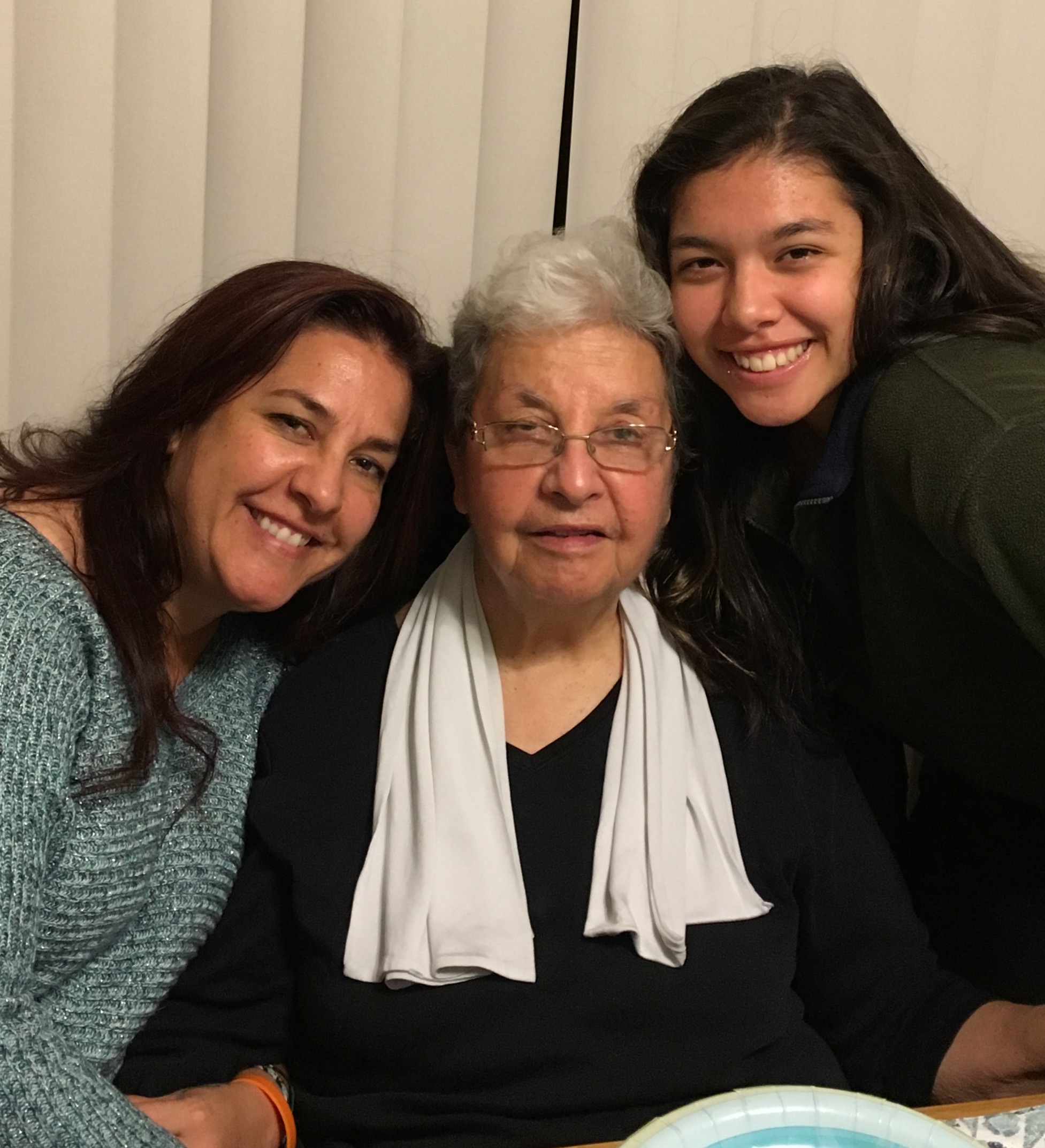 Julie Cruzal, her mom and daughter