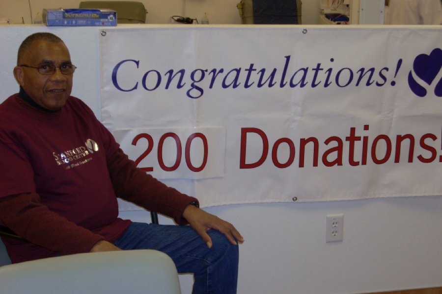 Ernest Boyd at 200th Donation