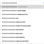 google autocomplete questions do blood transfusions