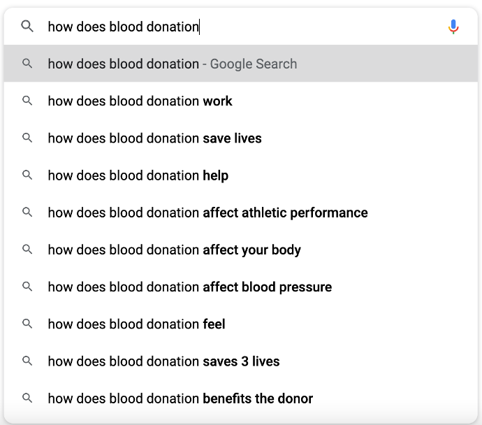 Spanish Translation of “DONATION”