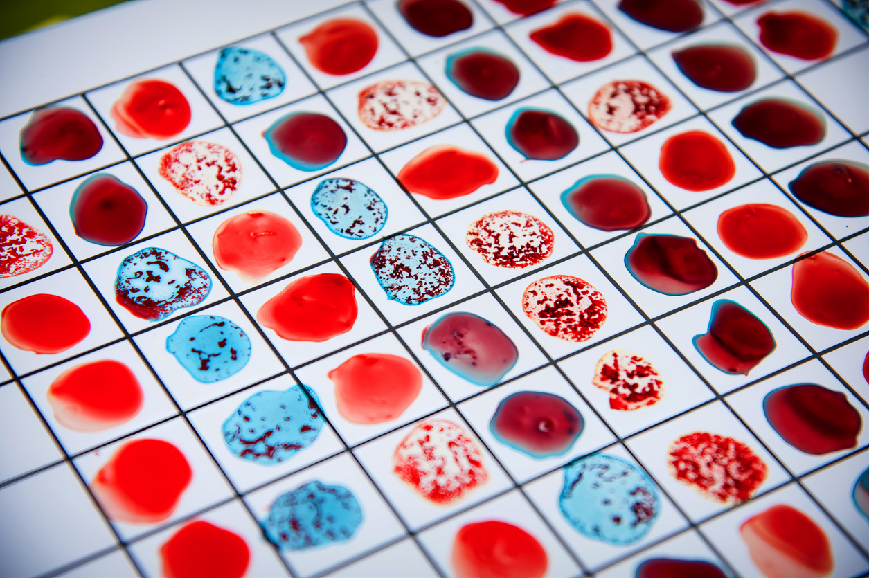 O+ Blood Type Rhesus Positive Red Blood Drop