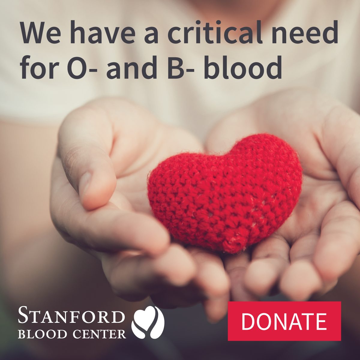 Critical Need for O- and B- Blood