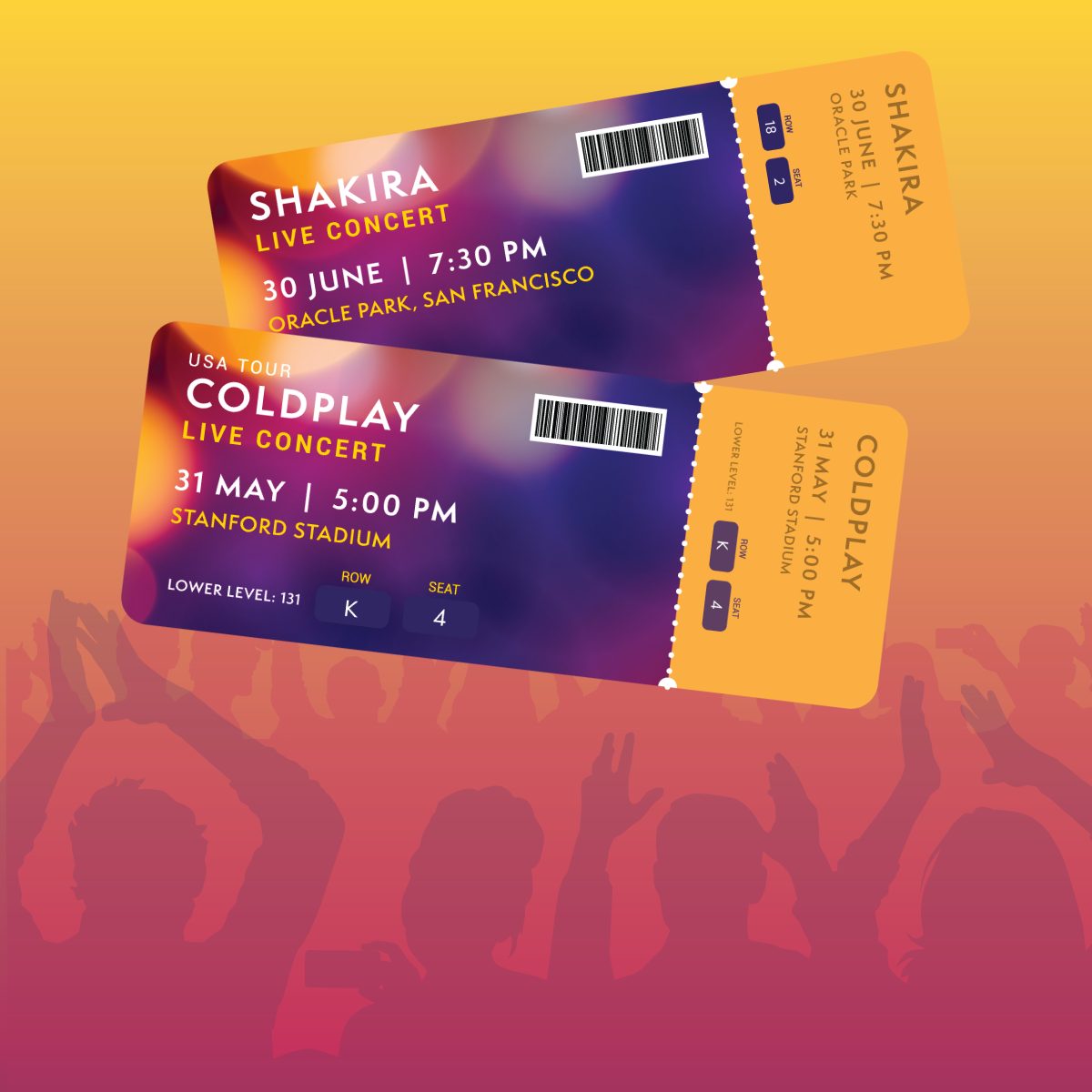 Win tickets to See Coldplay or Shakira in concert