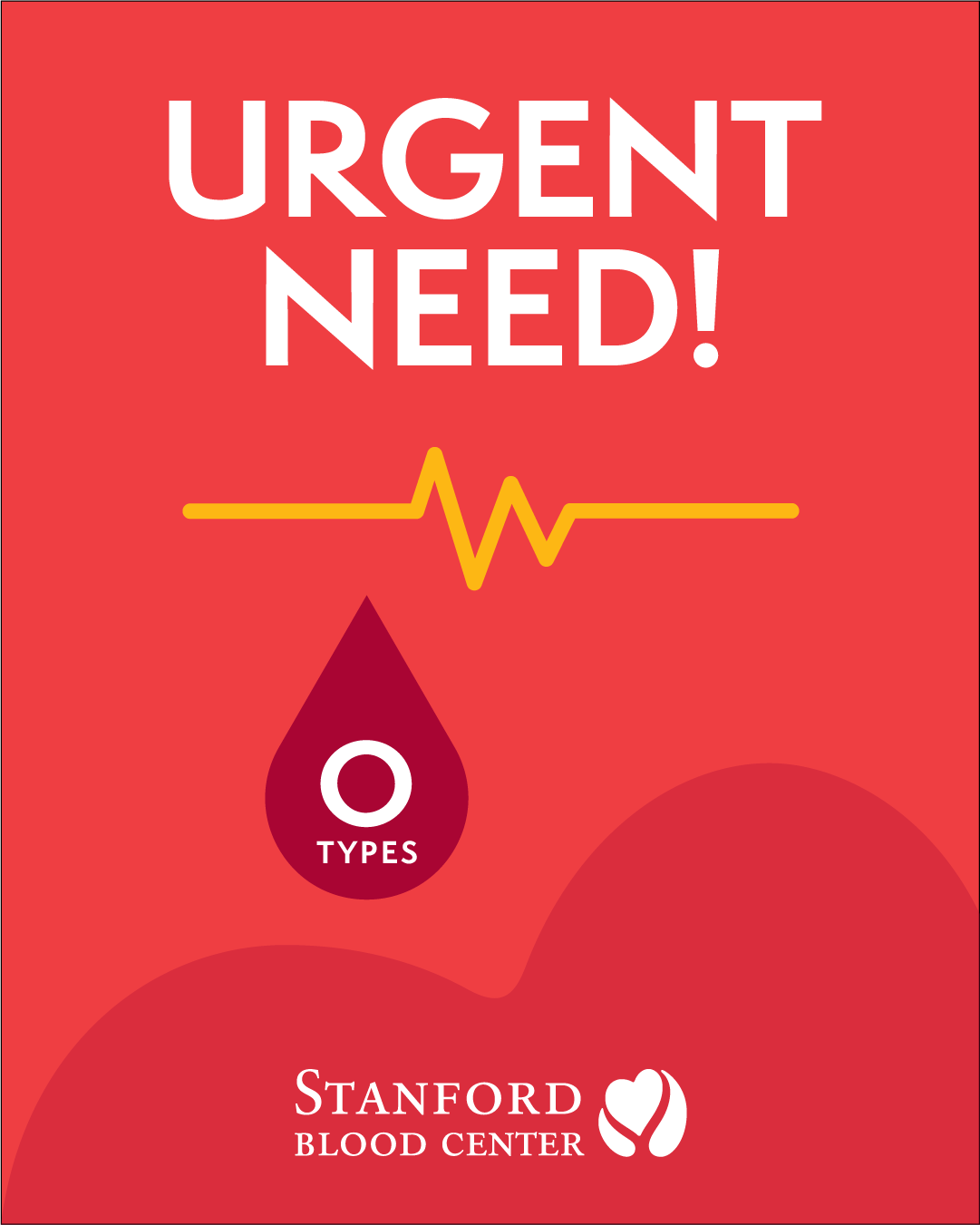 Urgent need for type O blood